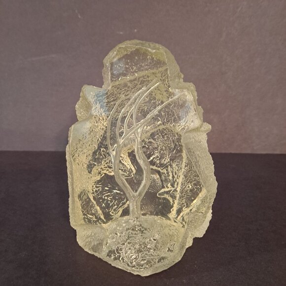 Craig Other - Vintage Lucite Acrylic Art Sculpture Tree Paperweight Signed Craig 76